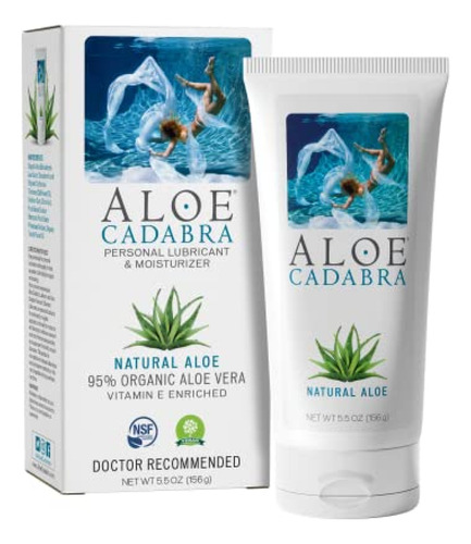 Lubricante Personal A Base De Agua Aloe Cadabra, Lubricante