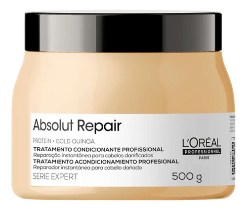 Máscara Gold Quinoa Loreal Professionals Absolut Repair 500g