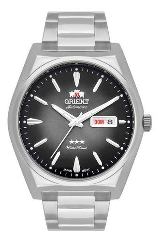 Relógio Orient Masculino Automático Cinza F49ss013 P1sx