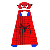 Disfraz Capa De Súper Héroe Spiderman Hombre Araña