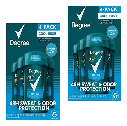 Desodorante Para Hombre Degree Cool Rush Pack