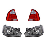 Paq Calaveras Y Faros Chevrolet Corsa 2003/2008 Depo