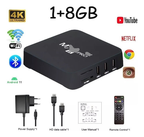 Mini Box 5g 4k Para Wifi Smart Tv Transmisión Desde