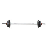 Set De Barra Olimpica Acero + 10 Discos 50 Kgs, Gim