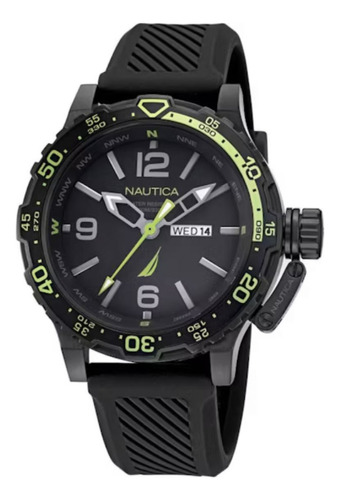 Reloj Para Hombre Nautica Glenrock Lagoon Napglf114 Negro