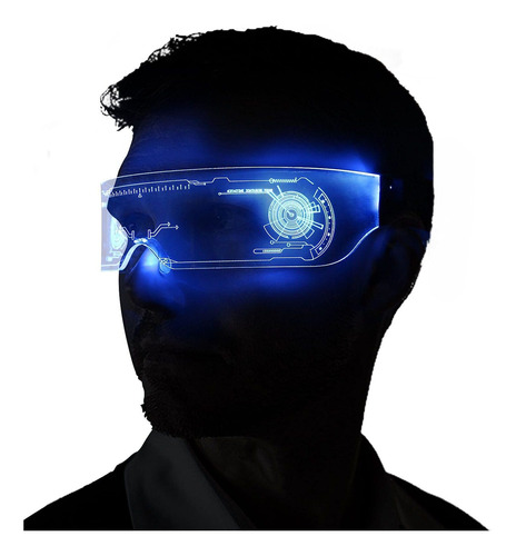 Gafas Led Cyber Punk Futuristic Technology Sense Jump Di