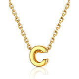 Collar Con Colgante De Oro Con Letra C Para Mujer, Collares 