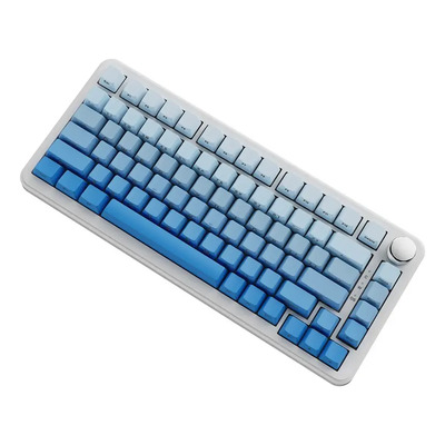 Teclado Para Jogos Ajazz Ak820max Gravado Na Lateral Em Azul