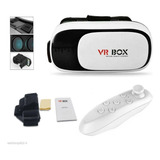 Óculos Realidade Virtual Vr Box 3d + Controle