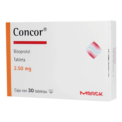 Concor Grageas 2,5 Mg, 30 Grageas | Envío gratis