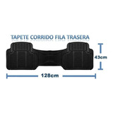 Tapete Trasero Corrido Negro Ford Fusion 3.5 2006