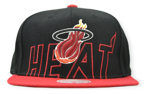 Miami Heat Nba Mitchell And Ness Gorra Low Big Face