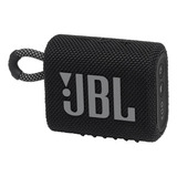 Caixa De Som Portátil Jbl Go 3 À Prova D'água Black Ipx67