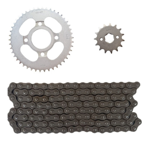 Kit Arrastre Dm200 428h-136 L Cadena Piñon Sprocket