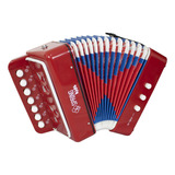 Acordeon Spring Spk-73vm Infantil Vermelho