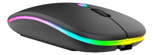 Mouse Gamer Inalámbrico Recargable Eastworld  Mex-64 Negro