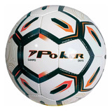 Bola Futebol De Campo Poker Logo Extra 32 Gomos Onyx Cor Branco+laranja 05