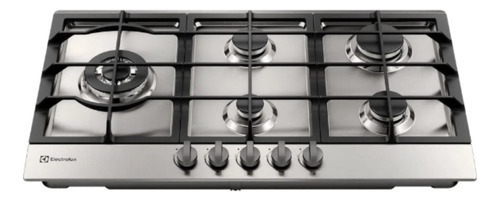 Cooktop  À Gás 5 Bocas Forma Mais Prática E Rápida Inox