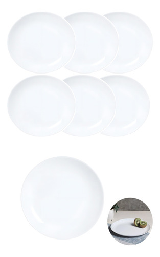 Plato Postre Luminarc Diwali Vidrio Templado X6 D+m Bazar