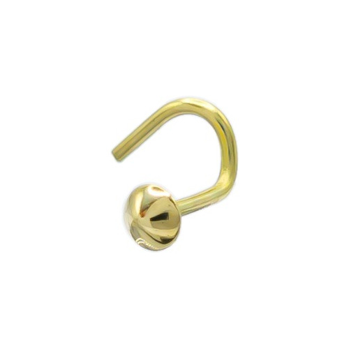 Piercing Nariz Nostril Oro 18k Cono Liso Copawa Joyas®