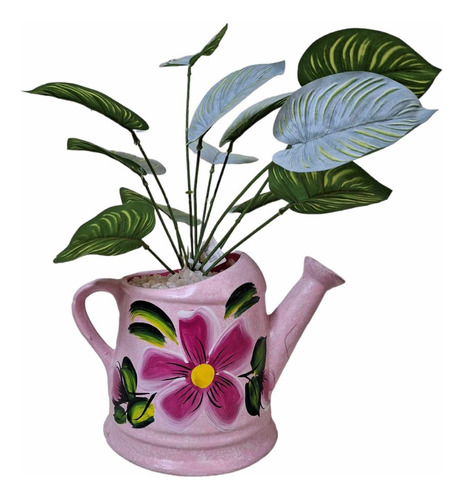 Arreglo Floral Artificial Maceta/ Planta Decoracion 40 Cm 