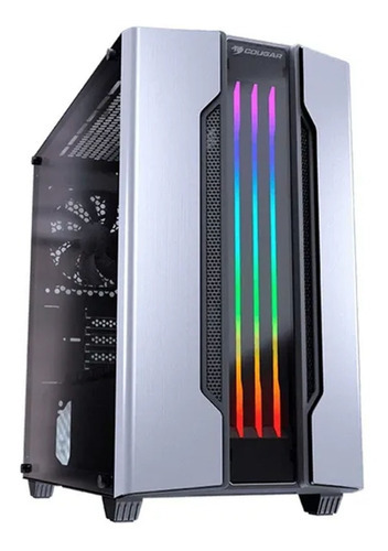 Gabinete Gamer Cougar Gemini M Mini-tower Micro-atx Argb Color Gris