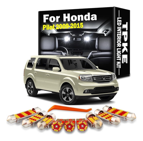 Led Premium Interior Honda Pilot 2012 2015 + Herramienta