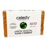 Kit 35 Pzs Jabón Vegetal Algas Y Romero 100g Glicerina