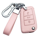 Funda Protectora De Llave De Coche Para Vw Golf7 Car C-pink