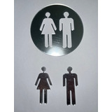 Pegatinas 3d Sticker De Pared Pareja Hombre Mujer Para Baño