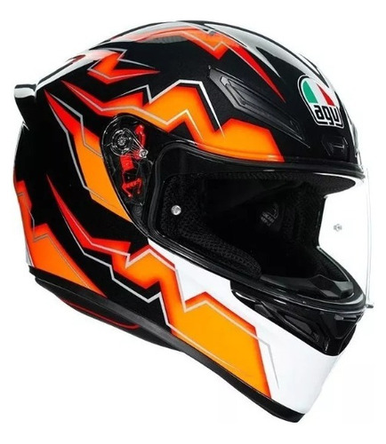 Casco Cerrado Agv K-1 Multi Kripton Naranja Rider One Tires