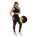 Calça Legging Leg Feminina Fitness Academia Com Bolso Suplex