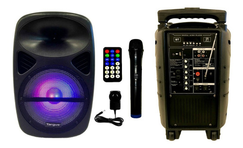 Bafle Karaoke Portatil Bluetooth Usb Sd Radio Fm Luces Led! Bateria Recargable Cuotas