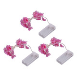 Cadena De Luces Flower Fairy, 3 Piezas, Sakura Good Decorati