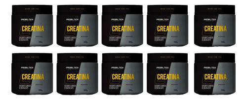 Kit 10 Creatina Probiótica 300g Monohidrata - Envio Já!!!