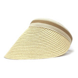 Visera Gorra Verano Mujer Sombrero Rafia Playa Gorra Dama 