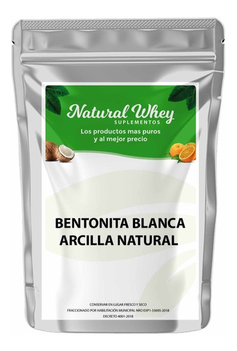 Bentonita Blanca Pura , Arcilla Natural 1 Kilo 