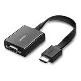 Adaptador Hdmi Pra Vga Ugreen Porta Áudio 3.5mm 1080p 60hz