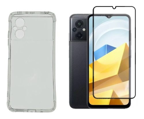 Capa Capinha Case Proteção + Pelicula 3d Para Pocophone M5