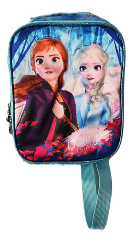 Lonchera Escolar Frozen Elsa Y Anna 24x19x11cms