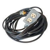 Extension 30m Cable Uso Rudo Calibre 10 Reforzada 100% Cobre