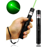 Super Caneta Laser Pointer 7500mw 35km Verde Kit Completo