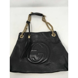 Bolsa Gucci Soho Pebbled Leather Negra