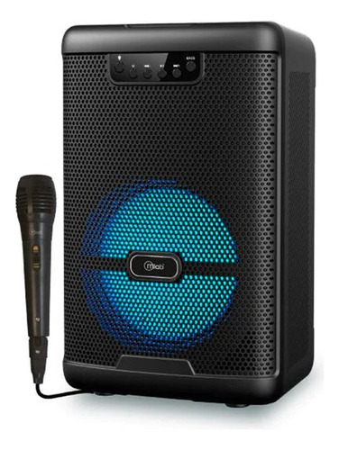 Parlante Mlab Rhymes 9100 Bluetooth Karaoke Tws Negro