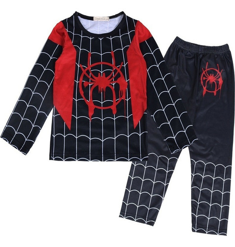 Spider-man: Into The Spider-verse Playera Pantalones Pijama