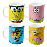 Taza De Plastico X 15 Unidades Bob Esponja Cumpleaños