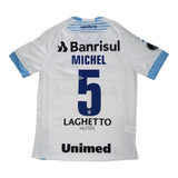 Camisa Jogo Grêmio 2018 Branca Libertadores Michel #5 M