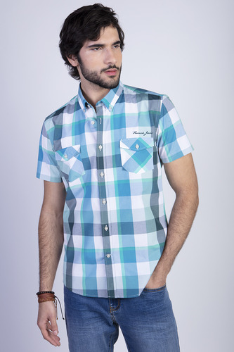 Camisa Checkered Nevada Fj Verde Ferouch Ss24