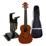 Kit Ukelele La Sevillana Con Soporte Hercules Usp10sb