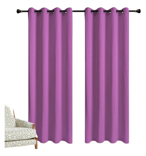 Set Cortinas Hogar 2 Panos 140x220 Cm